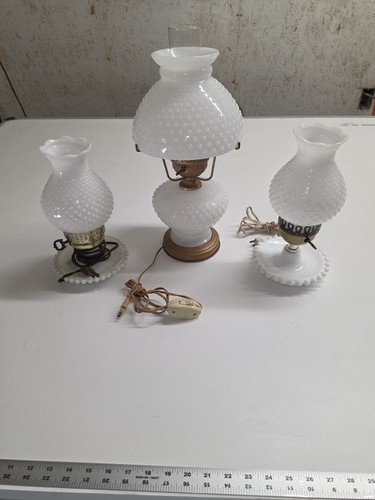 Vintage milk glass hobnail - milk,