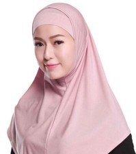 2pieces Cotton (Spandex) hijab