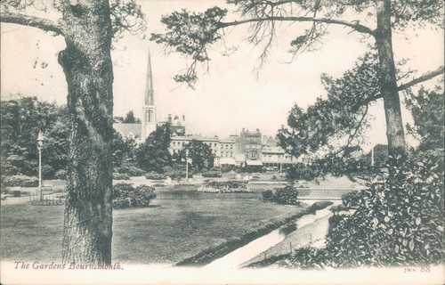 Bournemouth gardens 1905 - bournemouth;,