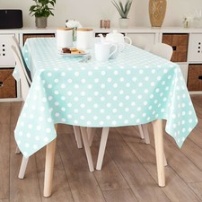Duck Egg Polka Dot PVC Vinyl