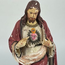 Antique French Large Chalkware