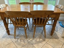Large rustic pine - , kitchen