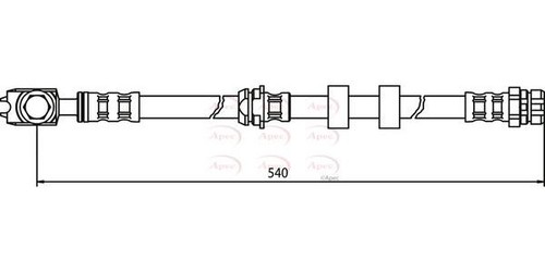 Apec front brake hose for - front,