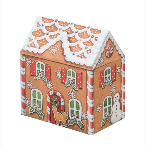 Large gingerbread house tin - large,