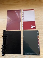 TMI personal organiser (6 holes) ring binder insert and new section dividers