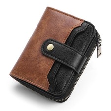 GAEKEAO Small Genuine Leather RFID Blocking Bifold Wallet/Purse for Women/Ladies