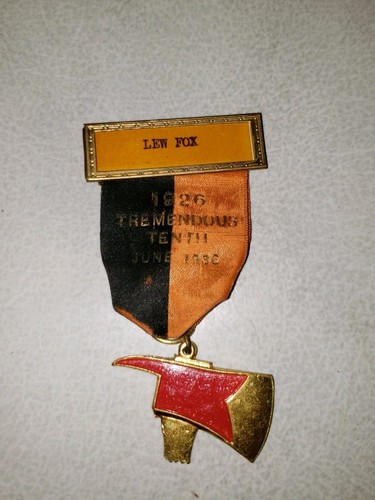 Antique 1926 firemen - antique, ribbon