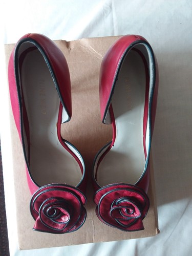 Nine west leather high heel - leather,