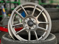NEW 4x100 (4 Wheel) 15x7J KONIG HELIOGRAM SILVER Fit HONDA TOYOTA KIA MAZDA