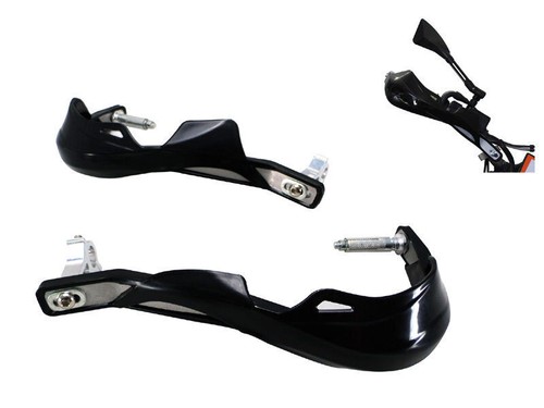 Black metal hand guards - hand,