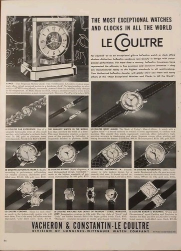 1953 coultre watches and - 1953,