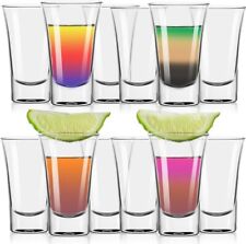 Set of 12 Shot Glasses  - 50ml Tequila Shots Glass Student Party Spirit Shooter