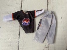 Barbie Chelsea Todd Boy Doll Black Top Grey Shorts Set Outfit clothes (A5)