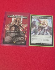 MTG Final Fantasy Sephiroth, Fabled Soldier Full Art Borderless + Token