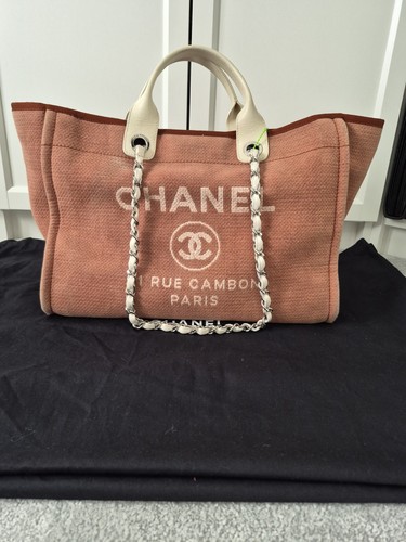 Chanel deauville tote pink - in,