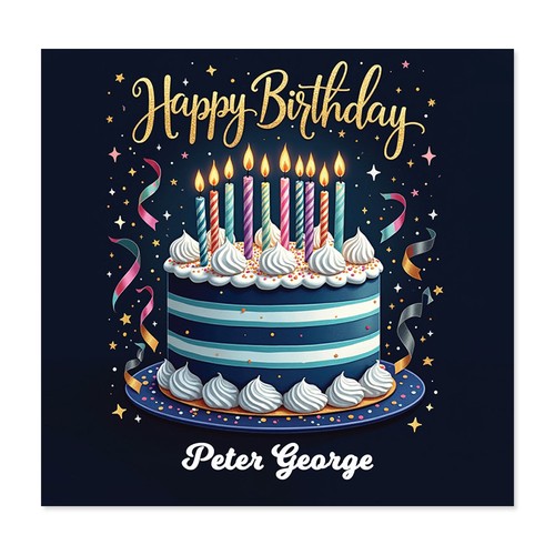 Personalised birthday card - personalised,