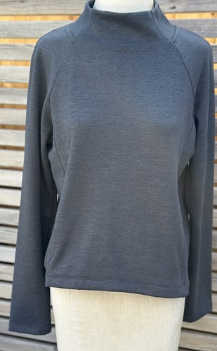 Kyodan charcoal grey mock - charcoal, mock-neck