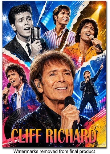 Cliff richard print poster - richard, print/poster