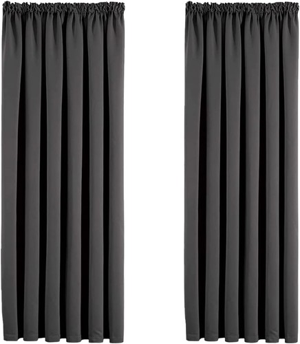 Grey blackout curtains - blackout,