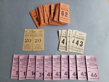 120 VINTAGE UNUSED BUS TICKETS