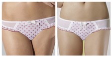 Cleo By Panache Toni White Polka Dot Brief OR Thong