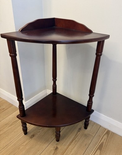 Vintage mahogany finish corner - vintage,