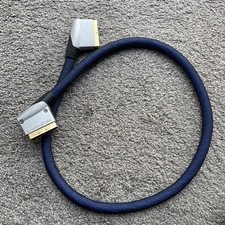 Monster 1m scart cable. Gold plated - VHS lead - High quality - THX certified