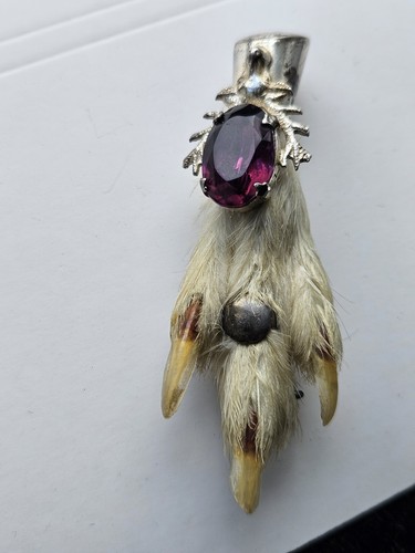 Vintage silver tone grouse - silver,