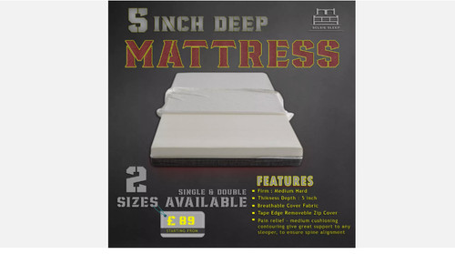 Mattress 3ft single inch - 5,
