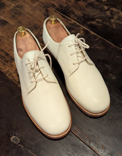 Royal navy white - royal, leather