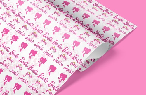 Personalised barbie wrapping - barbie,