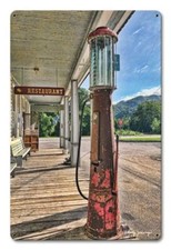 ANTIQUE GAS PUMP PORCH