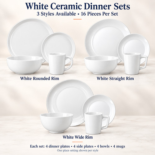 Piece white ceramic - piece,