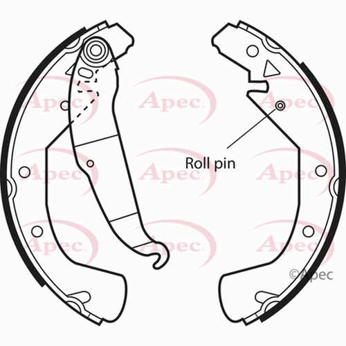 Brake shoes set - for, vauxhall