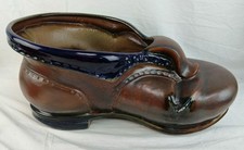 RARE BAY West W.-Germany Pottery Large Brown Shoe/Boot Style Planter 897 55