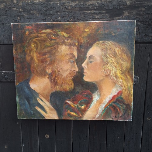 Lovers oil canvas - on,