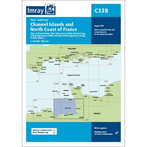 Imray c33b channel - imray, islands