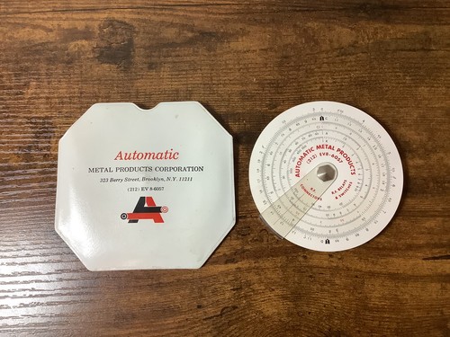 Circular slide rule concise - rule,