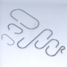 Metal 'S' & 'C' Hooks for Hanging Posters & Signs
