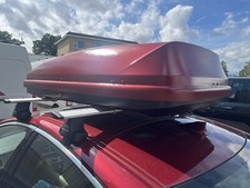 Exodus red car roof box - red,