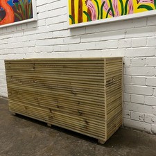 4ft long tall decking patio - long,