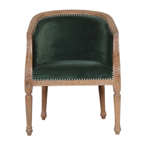 Oak toned emerald - emerald, studded