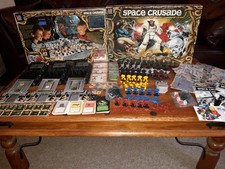 SPACE CRUSADE 1990 GAMES WORKSHOP - 100% COMPLETE UNPAINTED UNGLUED - VGC