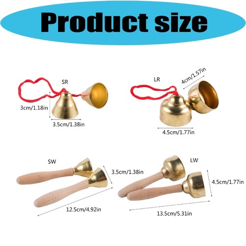 Pairs hand percussion bells - 2,