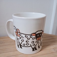 Staffordshire Vintage Sheep Design Mug Fun 80s/90s cup retro 