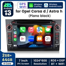 64G For Vauxhall Corsa C/D Antara Astra H GPS SAT NAV Android14 Car Stereo Radio