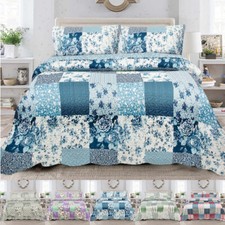 3 PCS Patchwork Bedspread