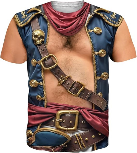 Muscle body print shirt - muscle, 3d