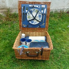 Vintage Antler Wicker Picnic