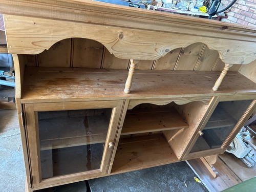Light solid pine dresser top - solid,